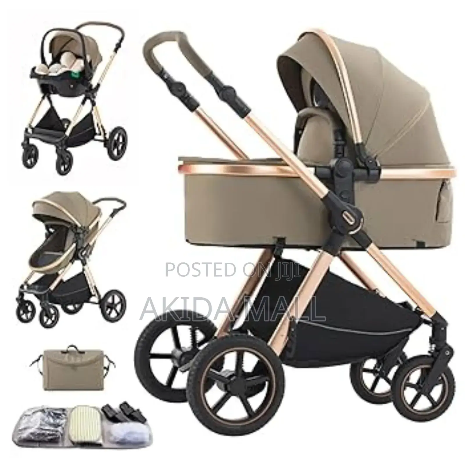 Kidilo 3 in 1 Travel System Baby Stroller, Bag and Car Seat