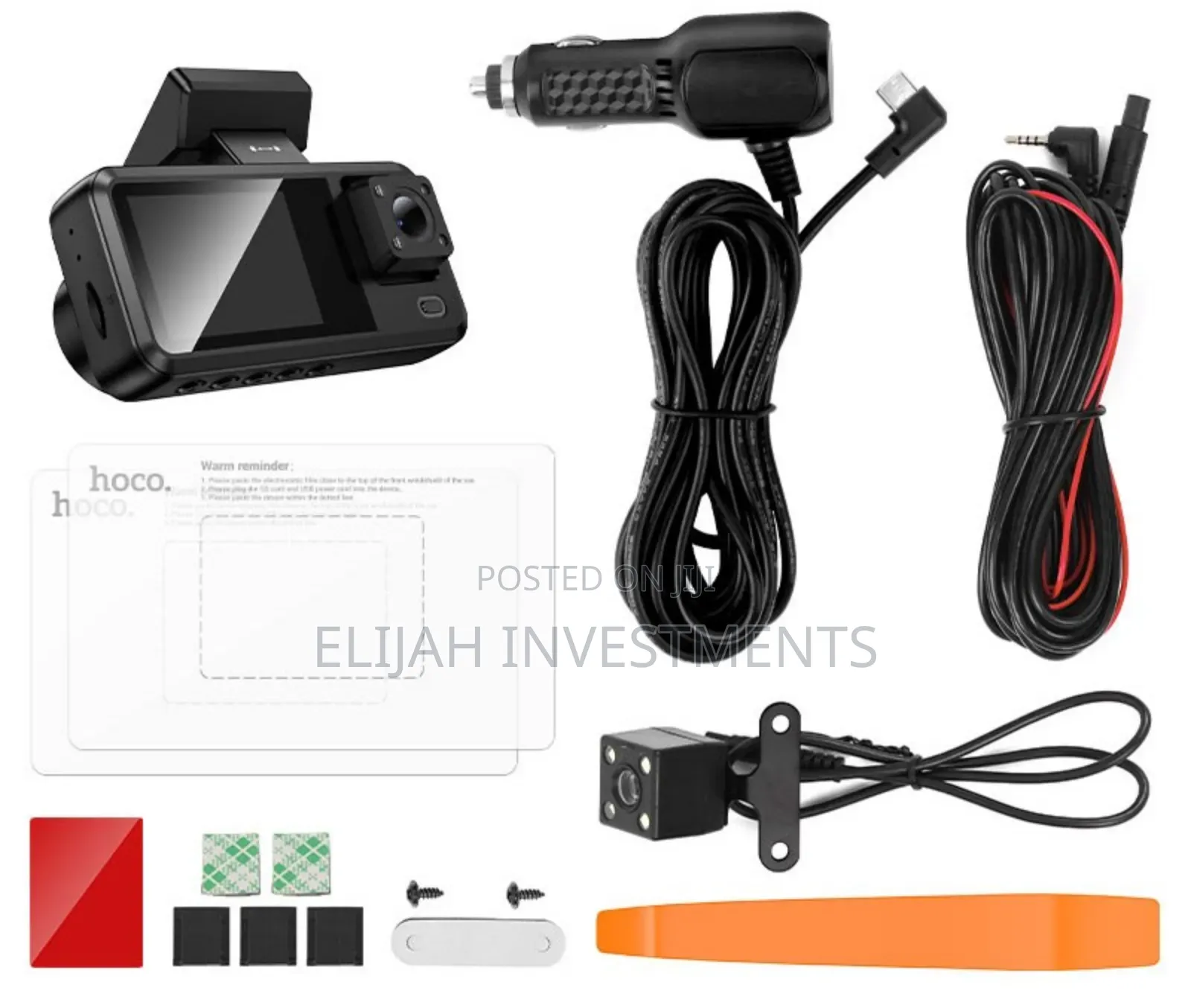 Hoco. Dv15 Tri-Channel Driving Recorder (Dash Cam).