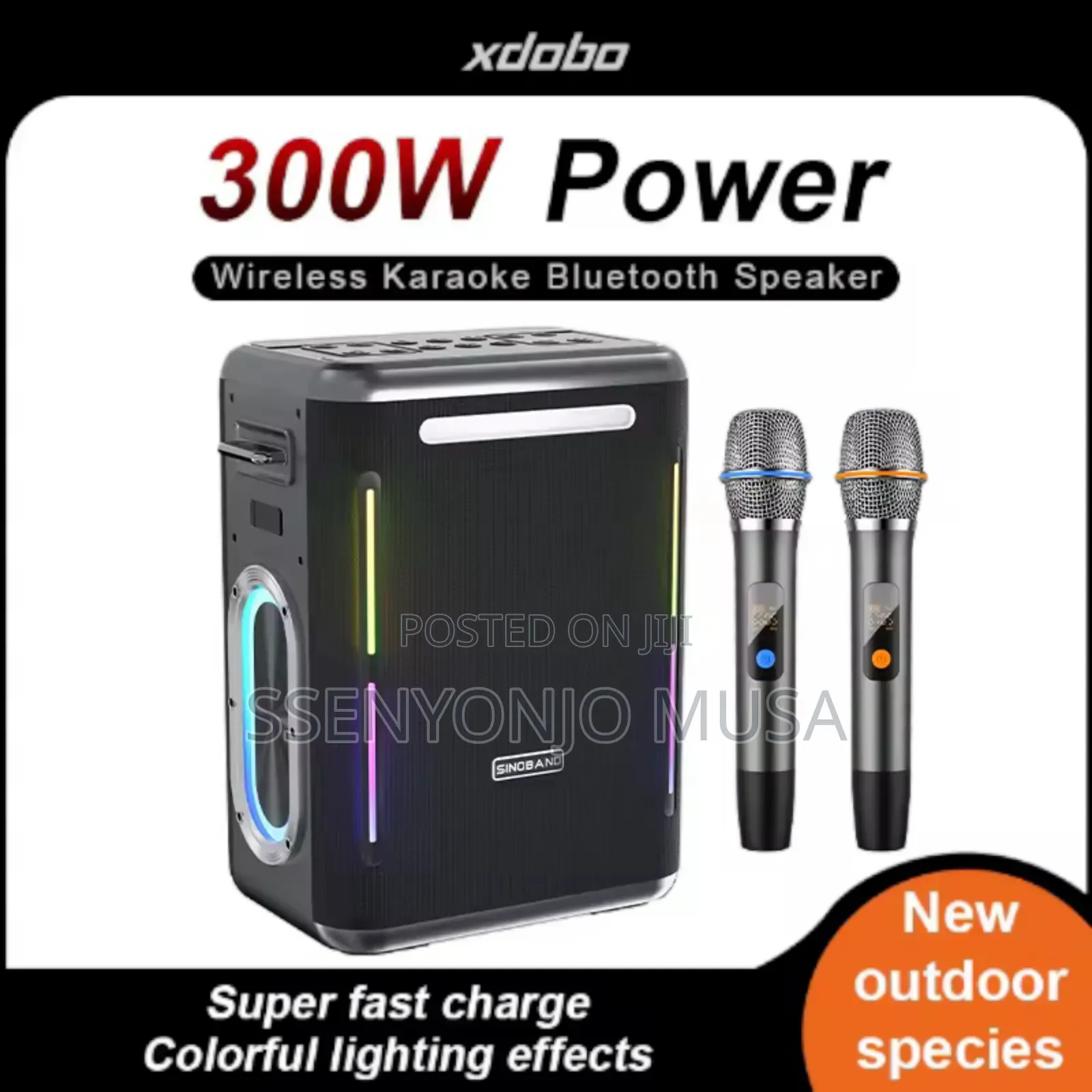 Sino-Band Party Portable Bt Speaker – 300w -24h- Playtime, Waterproof