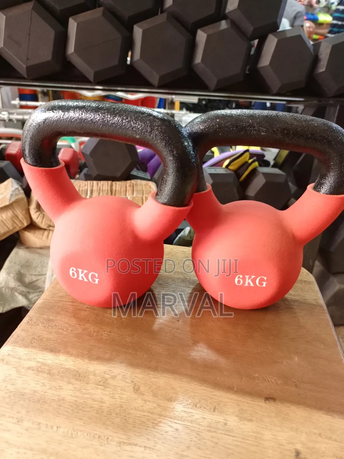 A Pair of 6kg Kettlebell