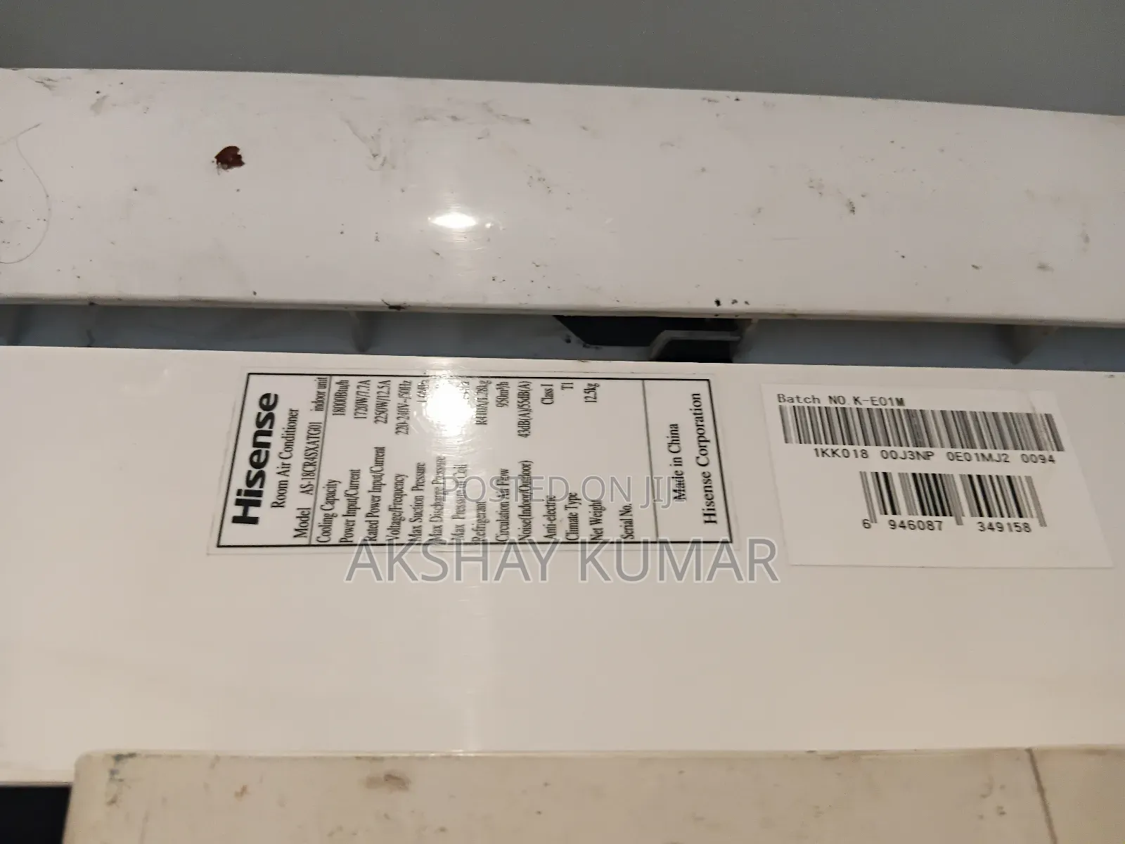 Hisense Air Conditioner 18000btu Split Aircon/ 18000 Btu