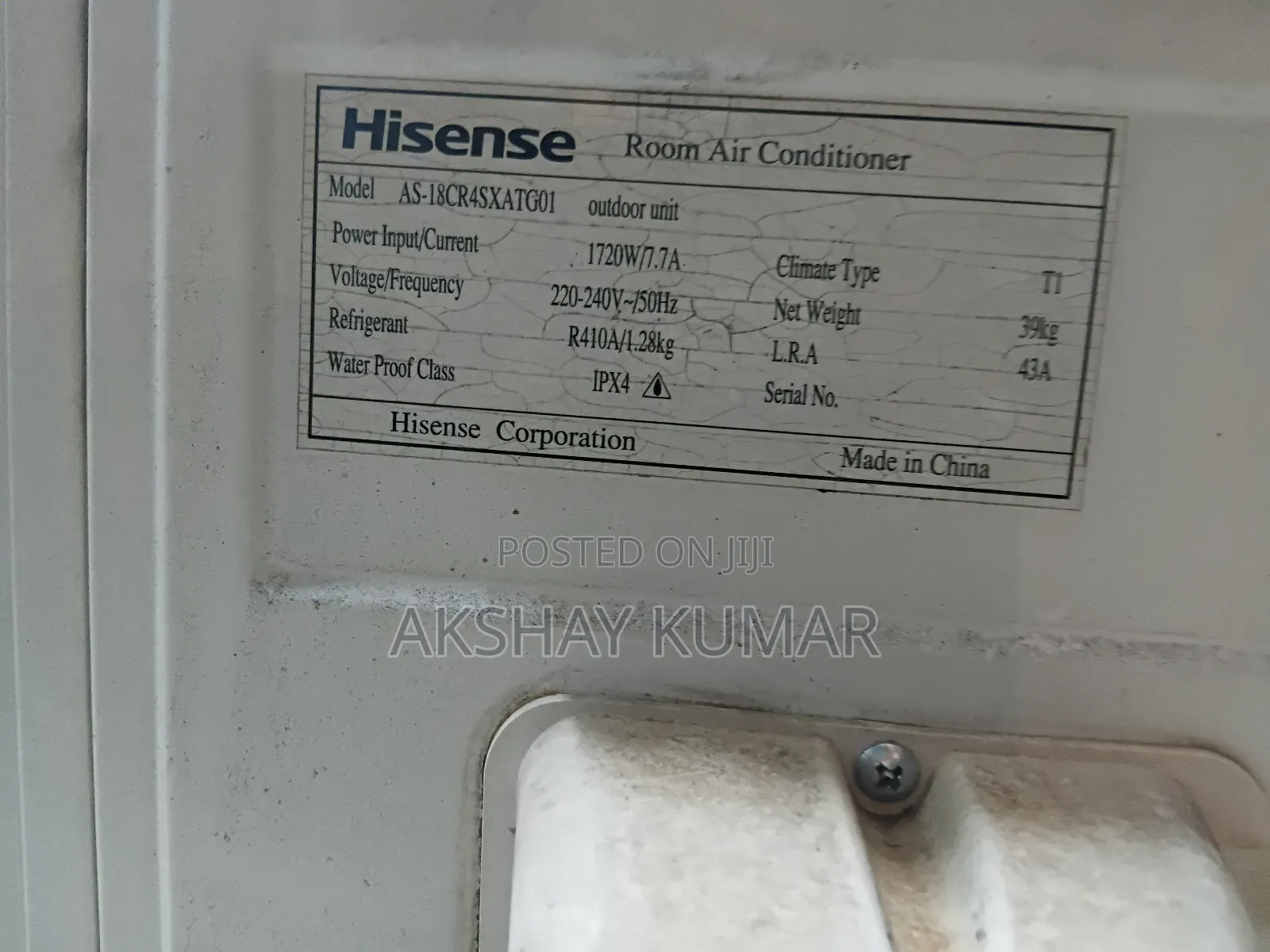 Hisense Air Conditioner 18000btu Split Aircon/ 18000 Btu