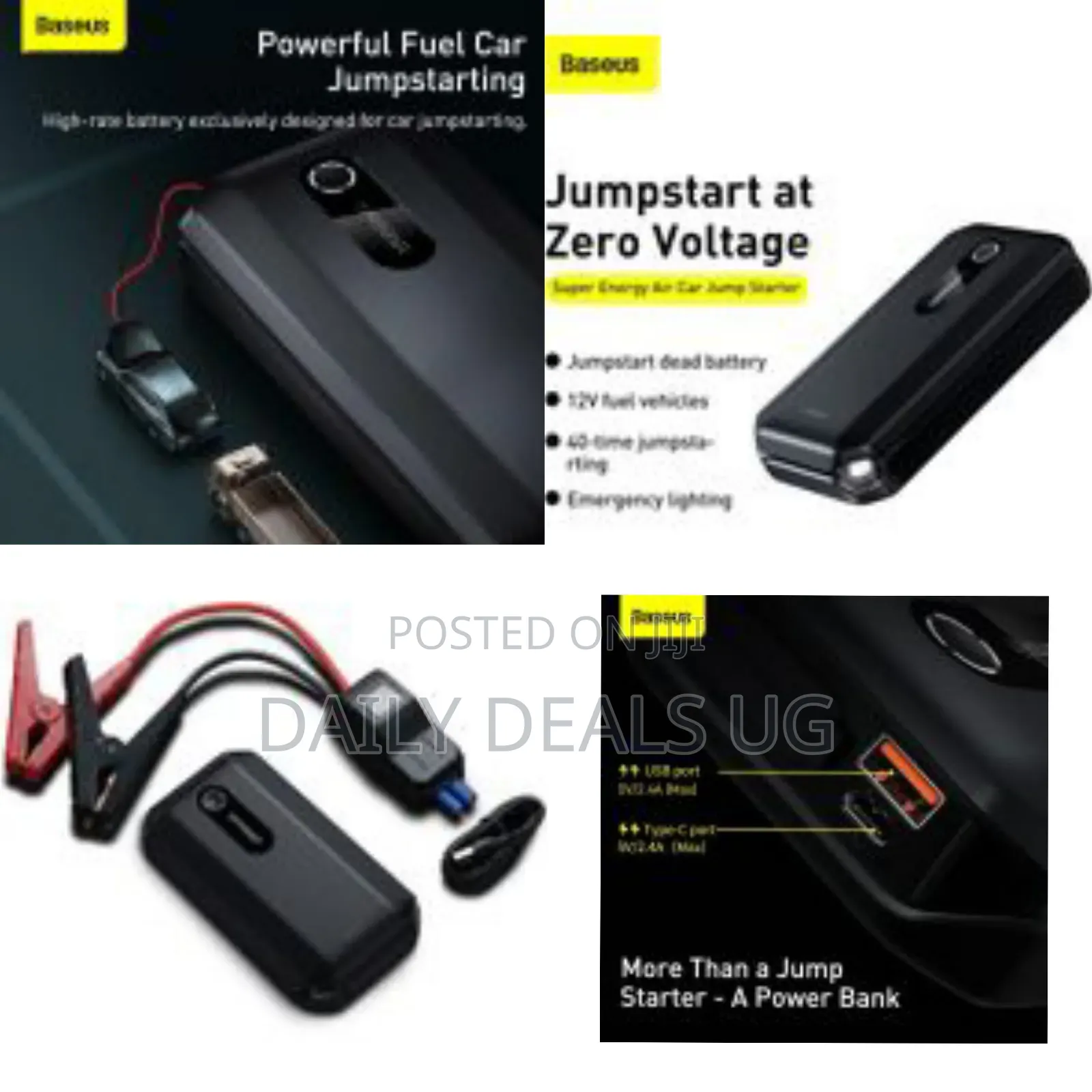 Baseus Super Energy Air Car Jump Starter Built-in 10000mah Power Bank