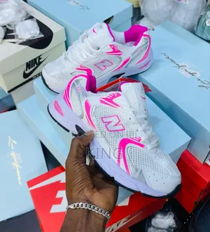 New Balance 530 Sneaker. Black, Pink, White, Yellow