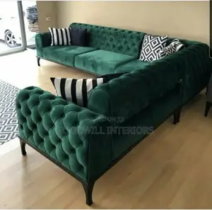 Seven Seater Green Sofa