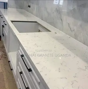 Cararra White Kitchen Worktop Finishing