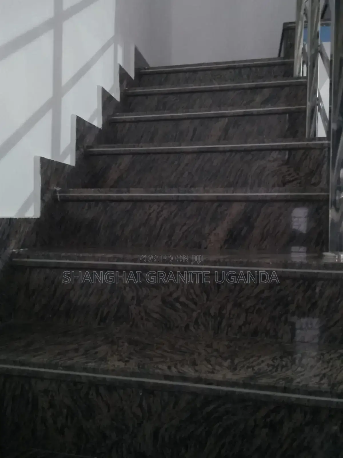 Rose Silk Granite Staircase