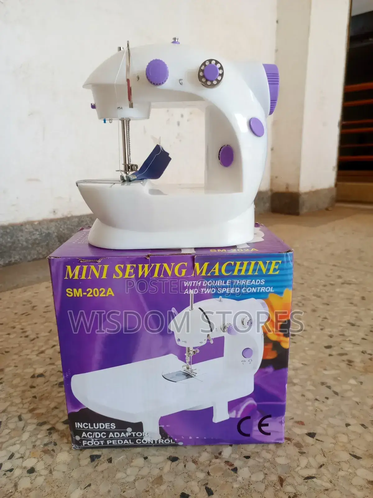 Portable Sewing Machine Adjustable 2-Speed Double Thread + Foot Pedal