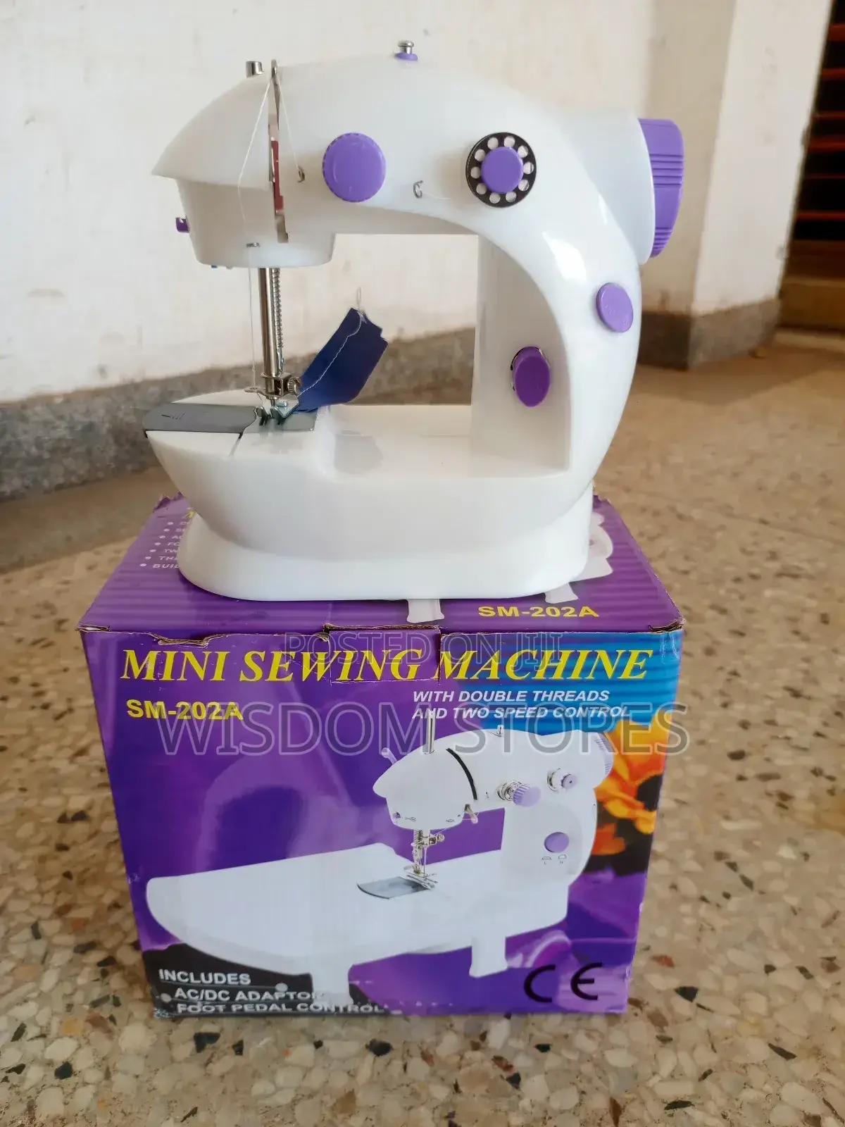 Portable Sewing Machine Adjustable 2-Speed Double Thread + Foot Pedal