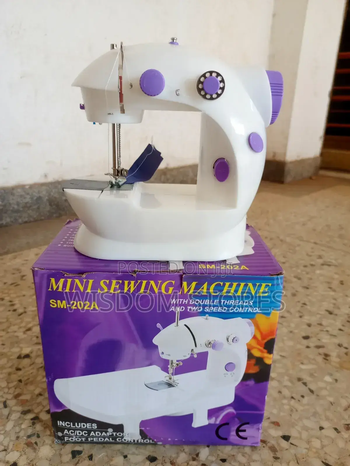 Portable Sewing Machine Adjustable 2-Speed Double Thread + Foot Pedal