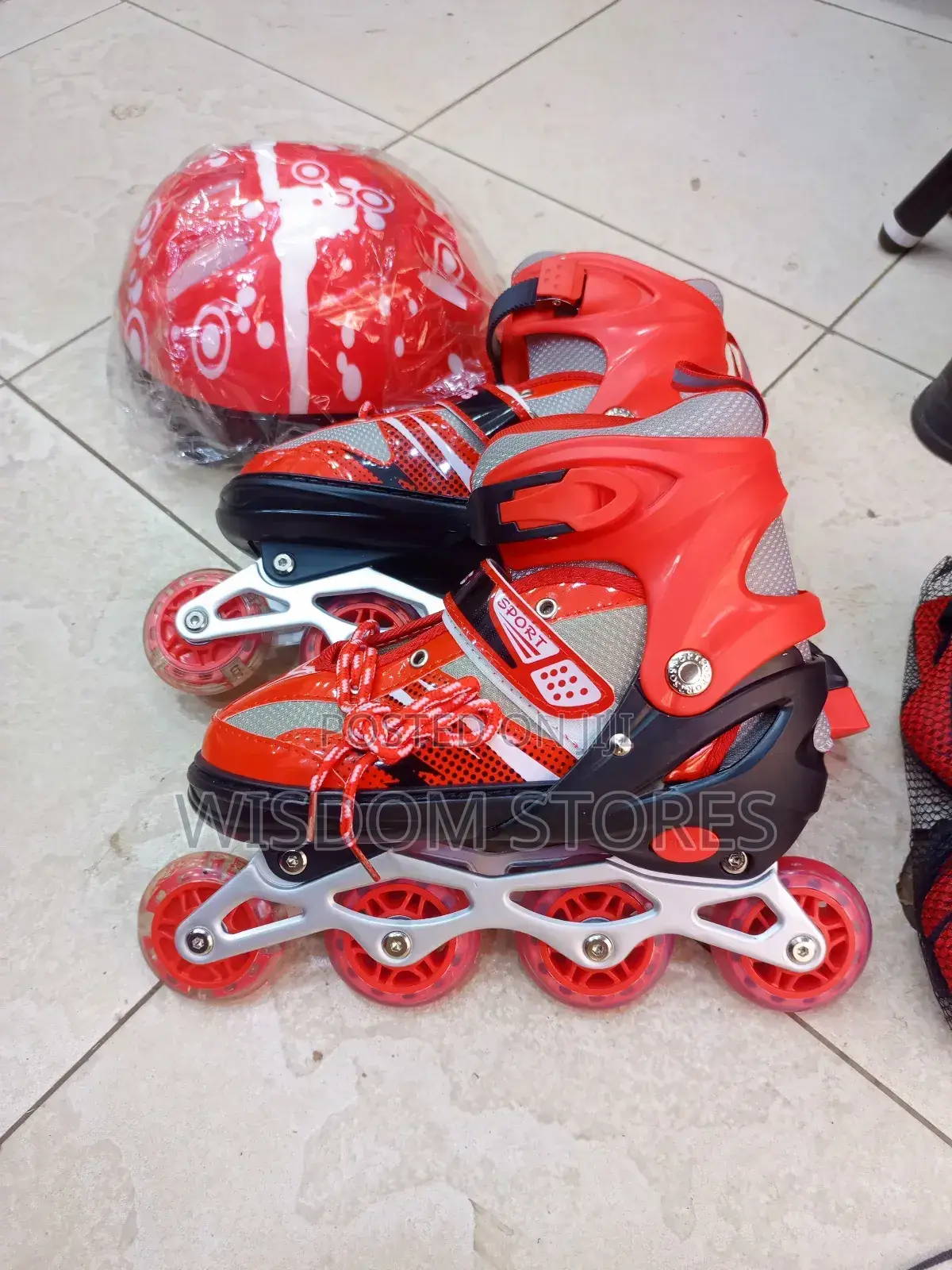 Adjustable Inline Skates With All Light Up Wheels
