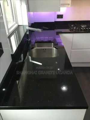 Black Galaxy Kitchen Worktop Finishing