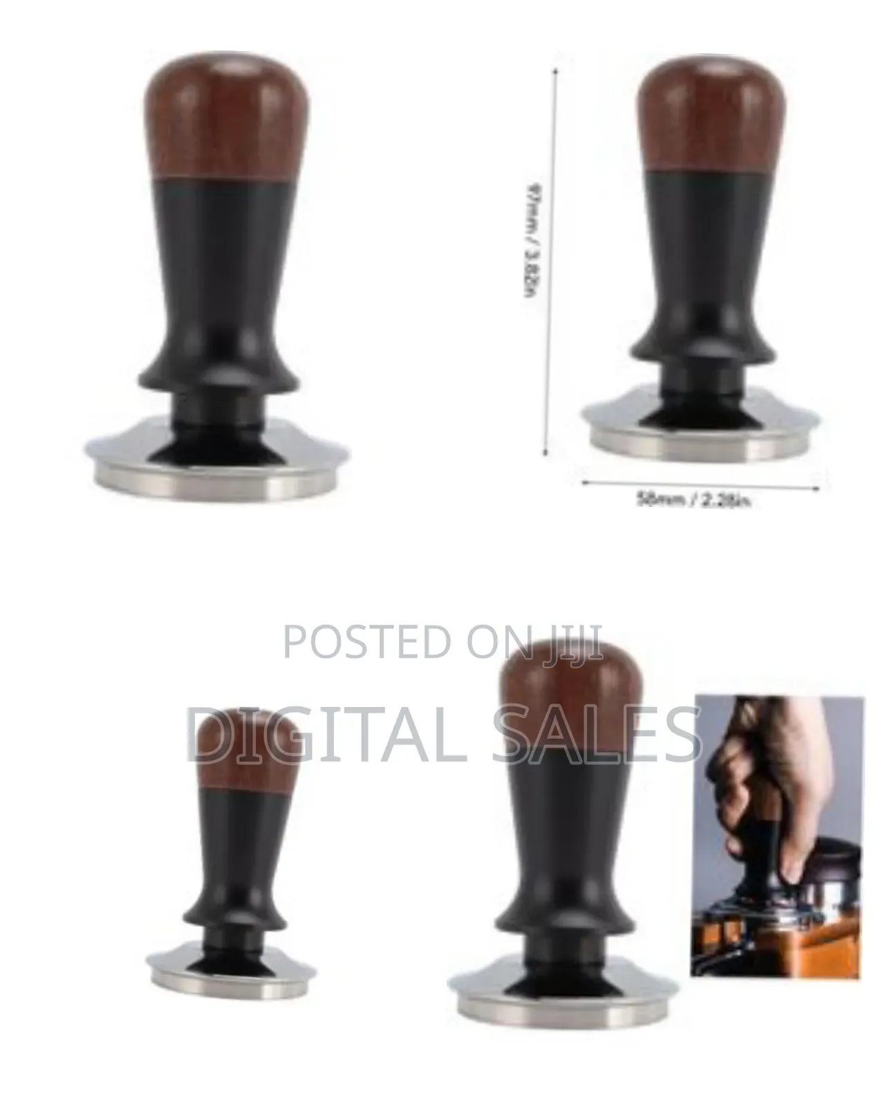 58mm Espresso Tamper, Spring Loaded Coff