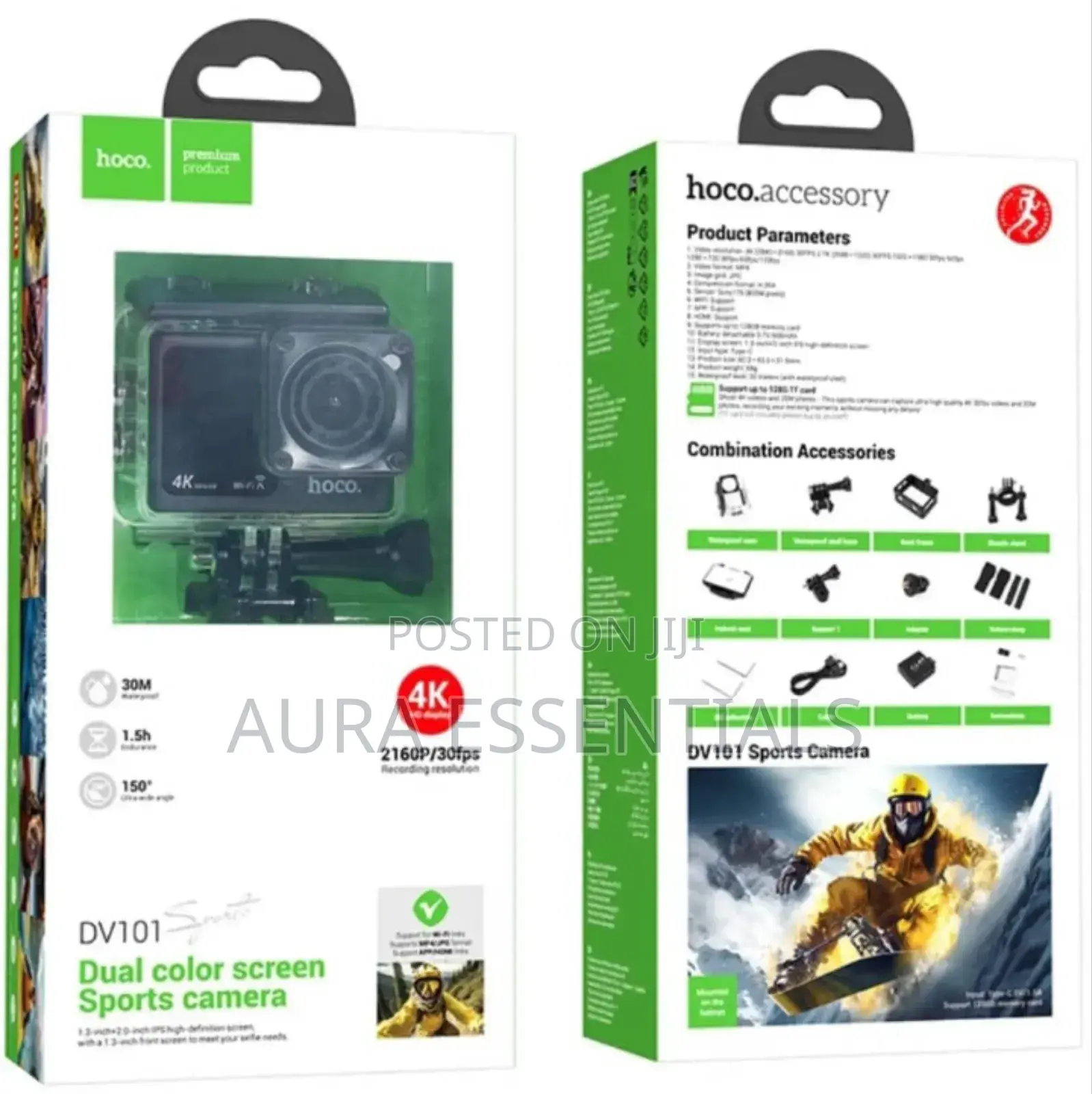 Hoco Dv101 Dual Color Screen Sports Camera