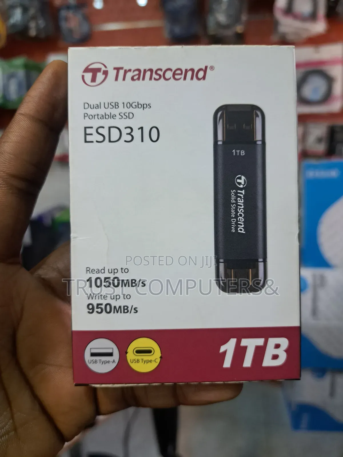 1tb SSD Flash Transcend Portable