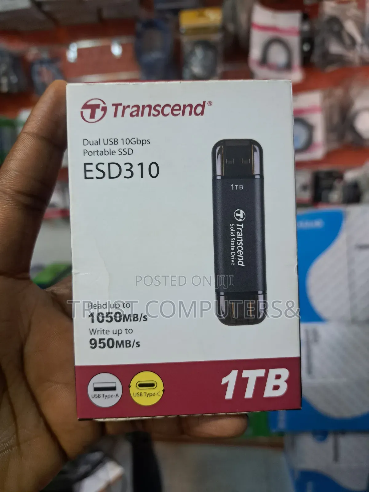 1tb SSD Flash Transcend Portable