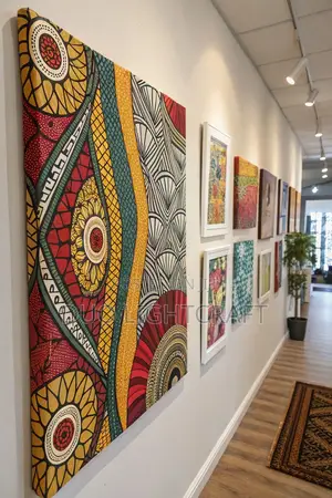 African Fabric Wall Art-Bright and Stylish!