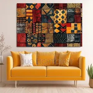 African Fabric Wall Art-Bright and Stylish!