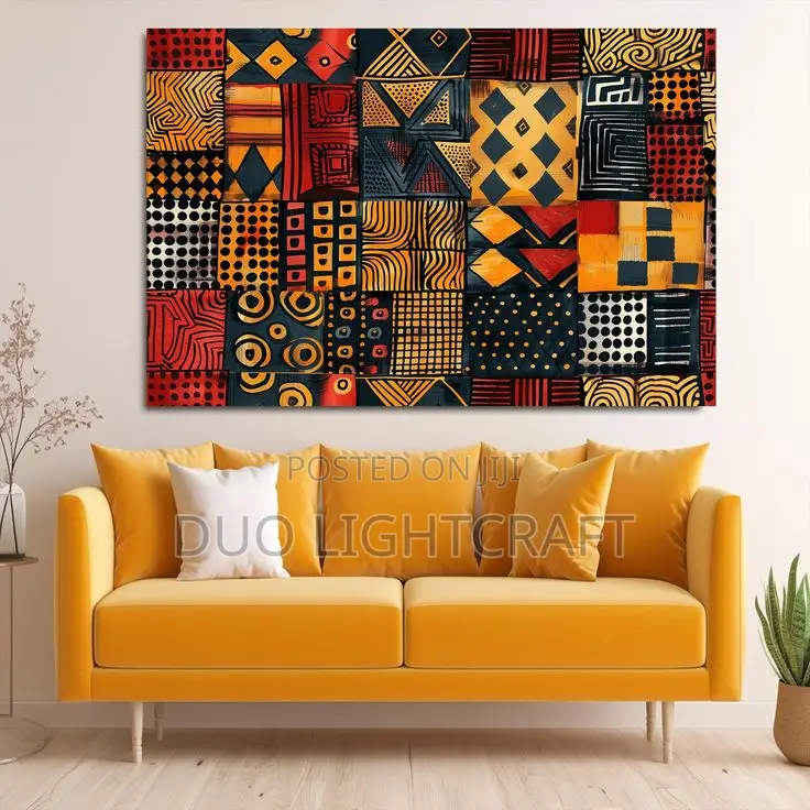 African Fabric Wall Art-Bright and Stylish!