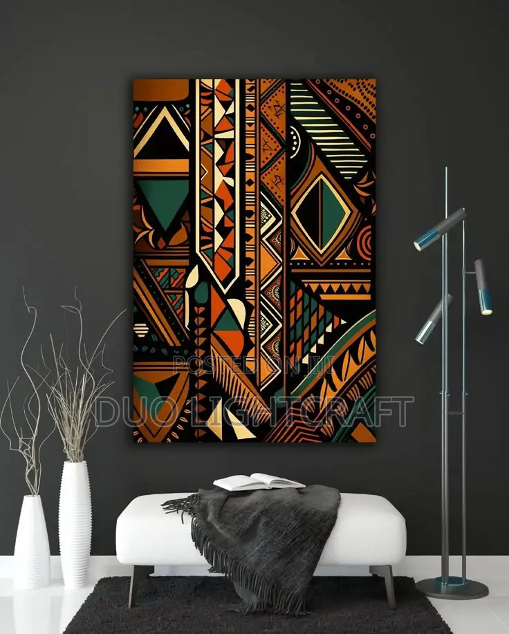African Fabric Wall Art-Bright and Stylish!