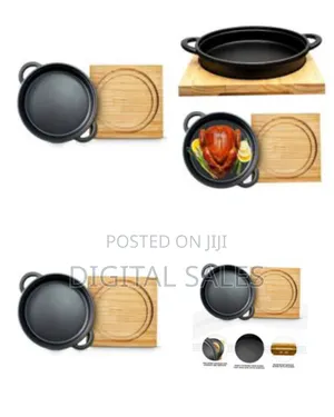 Crystals Cast Iron Cookware Frying Pan Grill Backing Pot Skillet