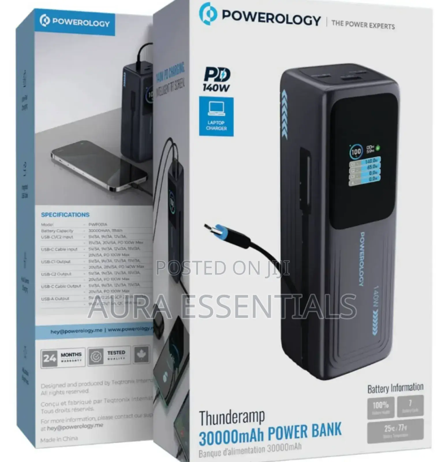 Powerology Thunderamp 30000mah Power Bank
