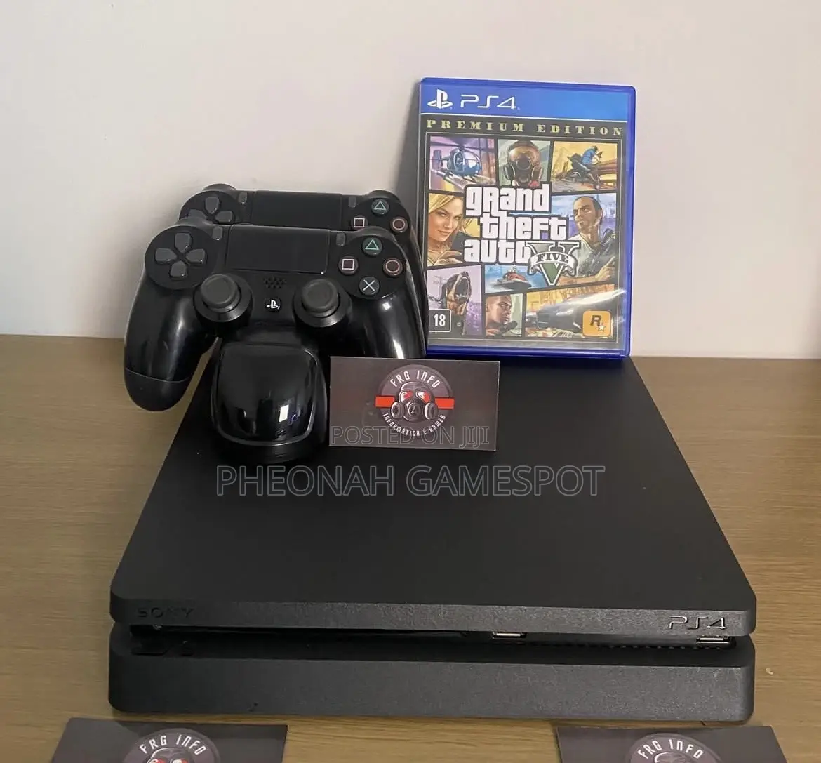 Ps4 Crisp-Energy Kit, Two Controllers, 16 Games Ready, Stable Flow.