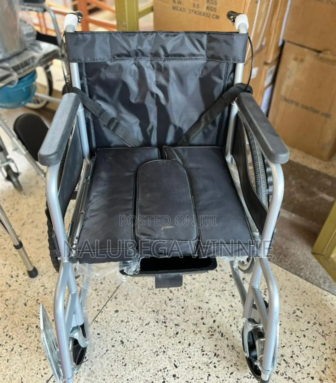 Foldable Commode Wheel Chair