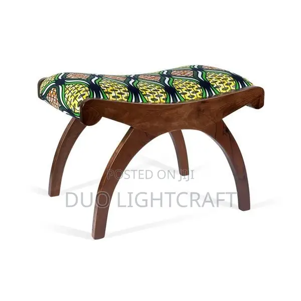 Ankara Footstool~Vibrant and Comfortable
