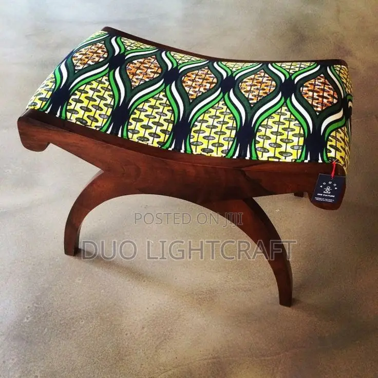 Ankara Footstool~Vibrant and Comfortable