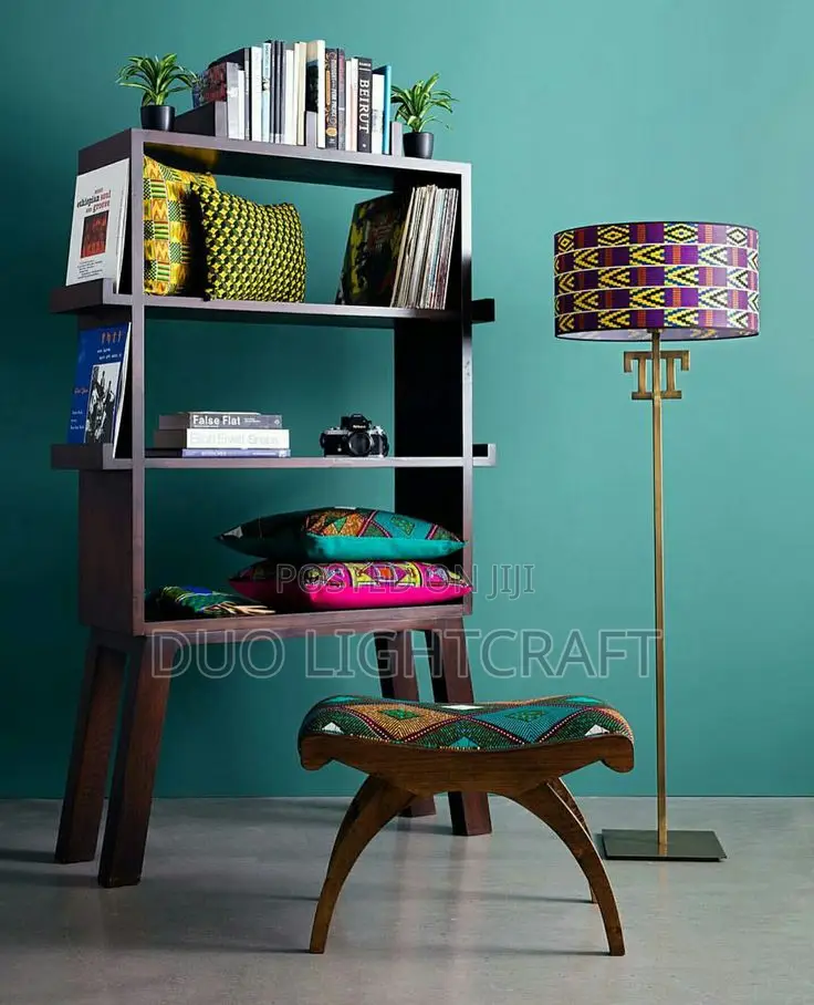 Ankara Footstool~Vibrant and Comfortable
