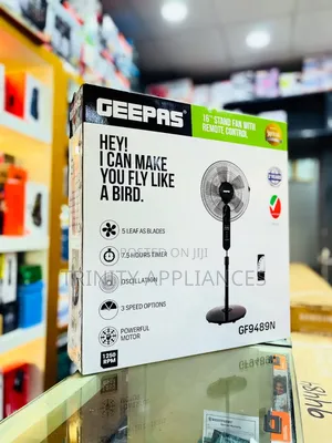 Geepas 16" Stand Fan With Remote Gsf9489
