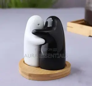 Ceramic Couple Hug Salt and Pepper Shakers