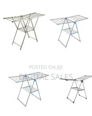 Wing-Shaped Herringbone Folding Floor Clothes Airer Indoor Free-Standi