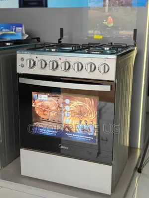 Midea Freestanding Gas Cooker 3 Gas Burners and 1 Electric Hotplate.