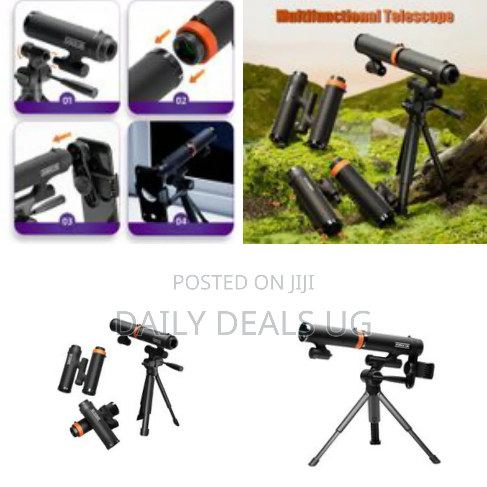 Multifunction Portable Telescope Science Can Binoculars 3-in-1