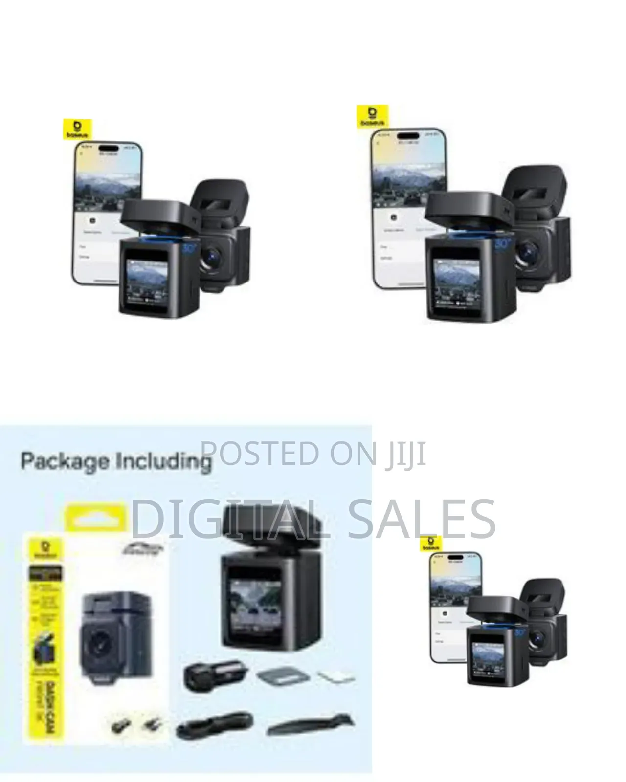 Baseus Prime Trip Dash Cam for Cars Vd1 Front and Rear, +1080p