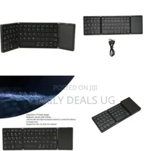 Foldable Keyboard B089t With Touchpad, Bt 5.1, 64 Keys, Portable