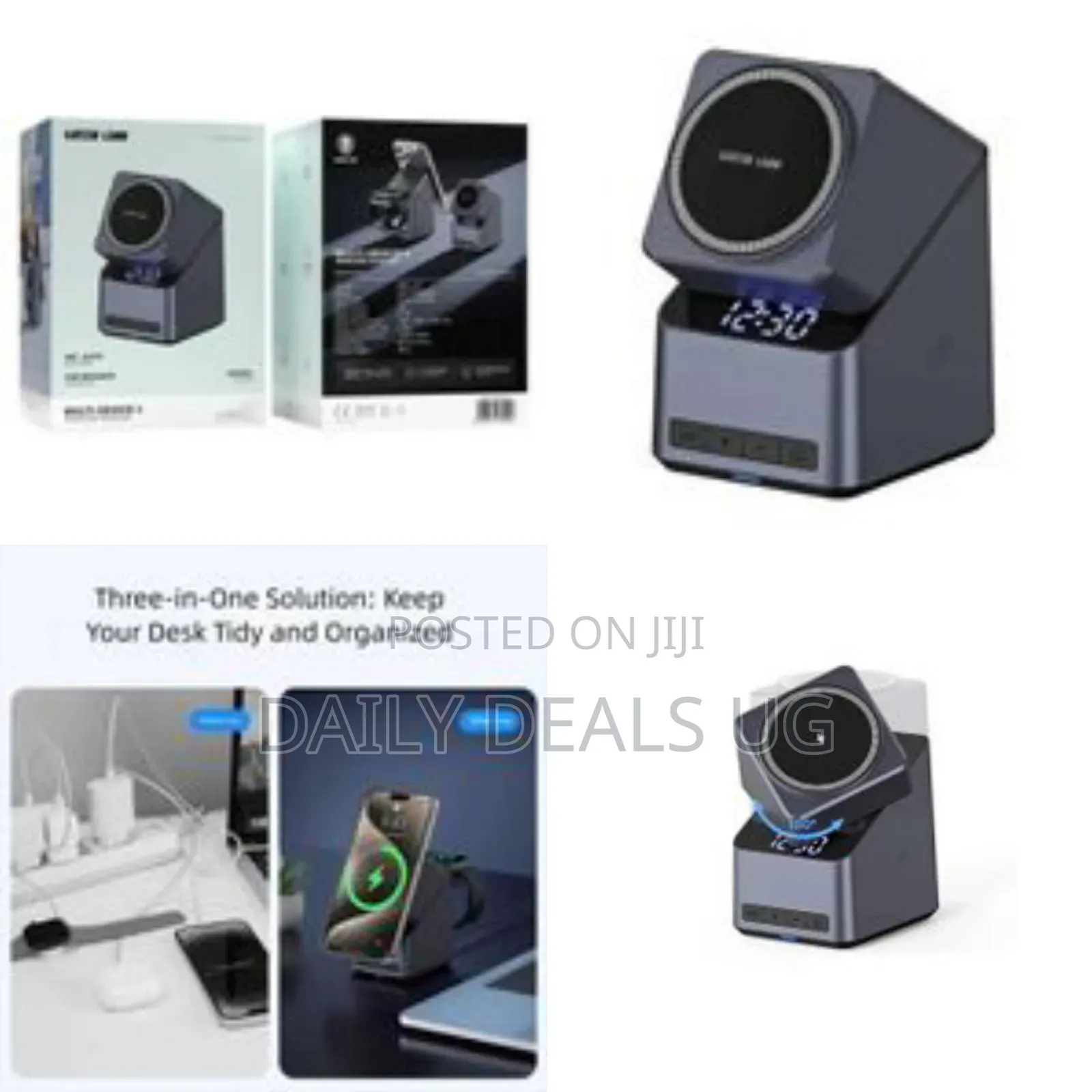 Green Lion 4 Device Multi Wireless Charger With Adjustable