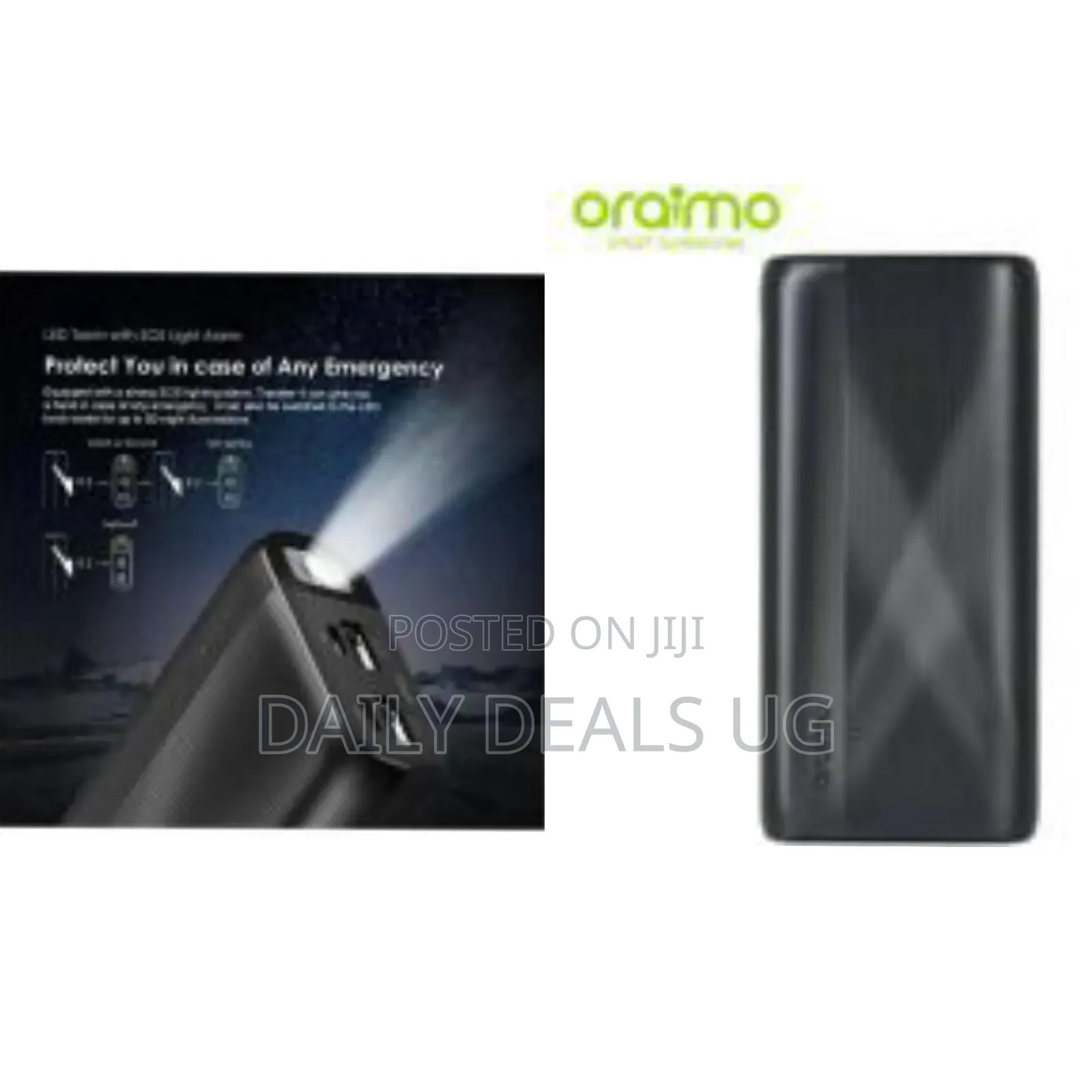 Oraimo Power Bank 20000mah High Capacity Dual Usb Output Opb-P204d