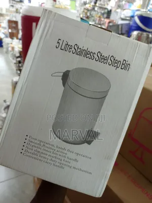 5 Litre Stainless Steel Step Bin.