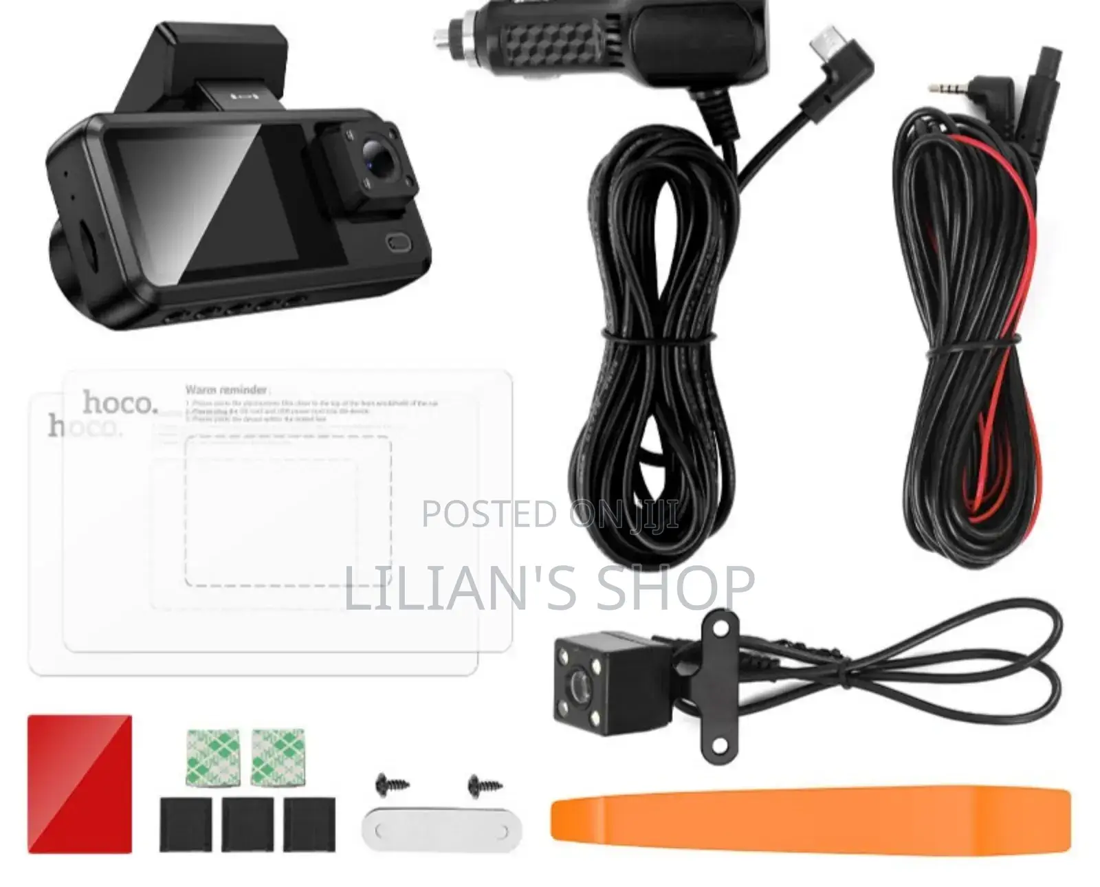 Hoco. Dv15 Tri-Channel Driving Recorder (Dash Cam).