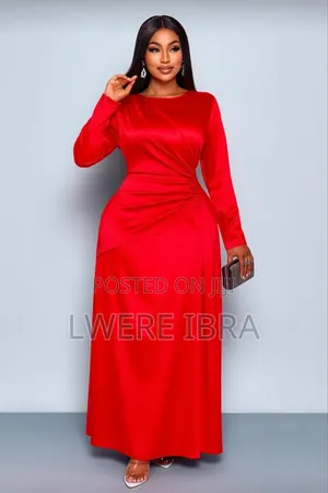 Cream Long Decent Satin Party Dresses