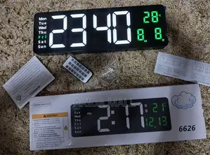 40cm Led Large Digital Wall Clock With a Remote Control