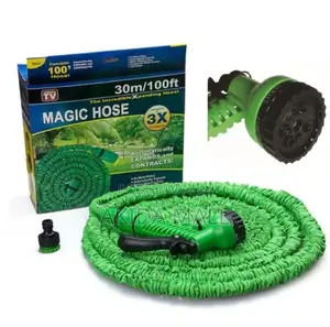 30mtrs/100ft Adjustable Garden Magic Hose Pipe WTH 7heads Nozzle