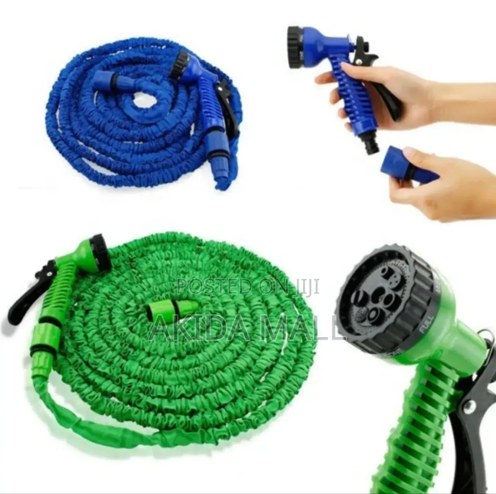 30mtrs/100ft Adjustable Garden Magic Hose Pipe WTH 7heads Nozzle