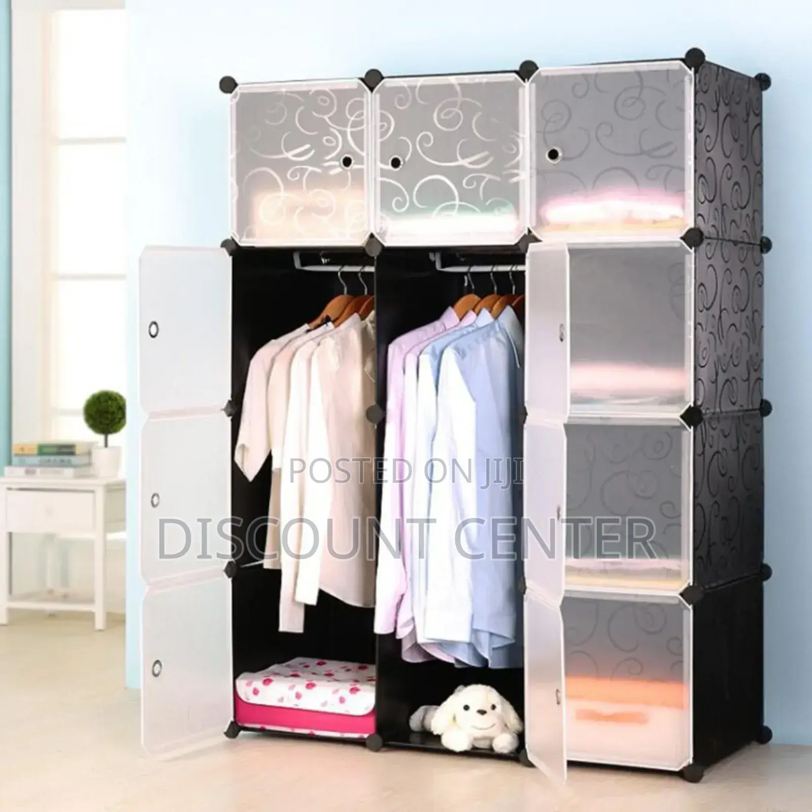 Plastic Wardrobe Organizer 3 Column