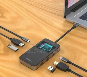 Porodo 6-in-1 Multi-Port Usb-C Hub