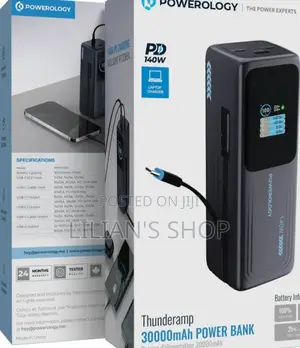 Powerology Thunderamp 30000mah Power Bank.
