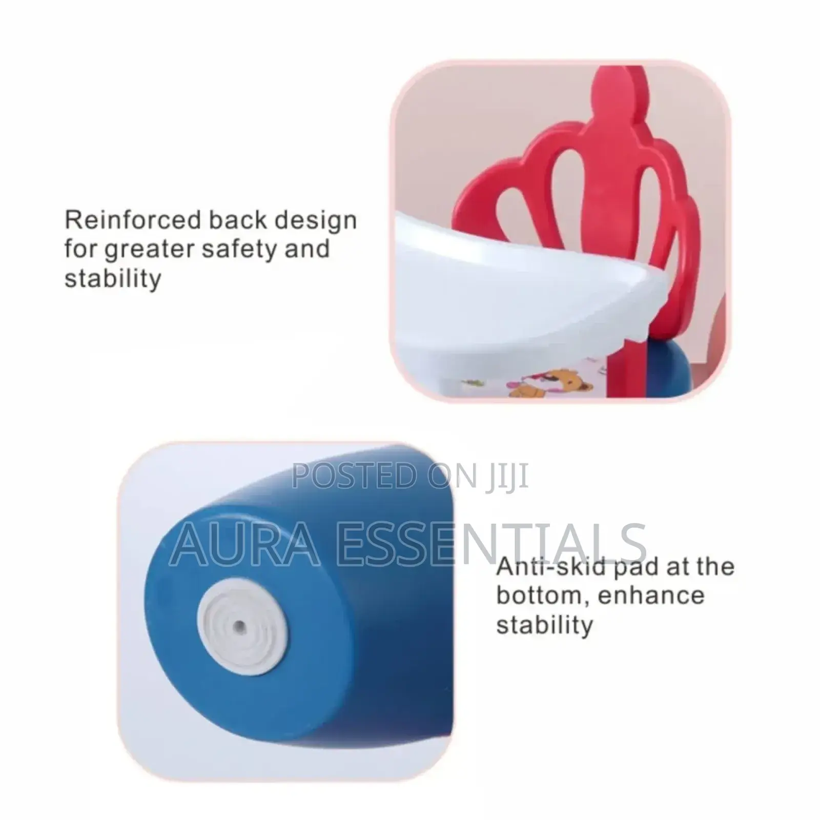 Portable, Low Baby Feeding Chair With a Detachable Tray